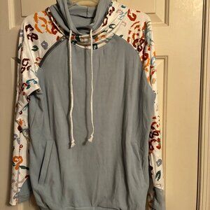 Women's Multi Color Sweatshirt Size Medium w/pockets by Shein